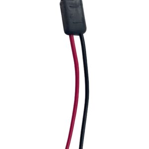 conector de cable macho 3.5mm rojo/negro par